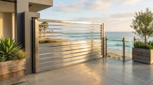 Custom Retractable Gates: Ultimate Coastal Patio Safety