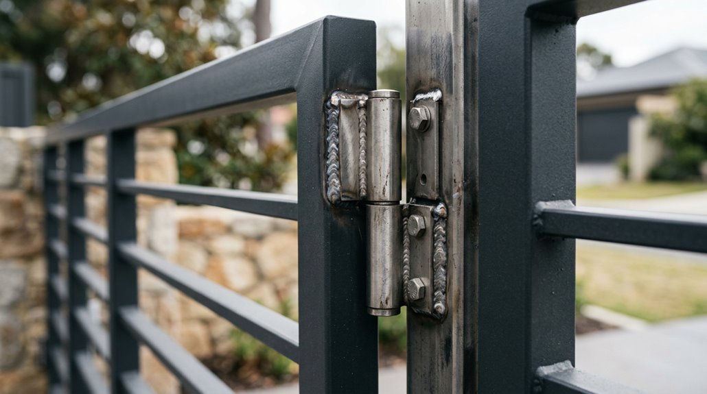custom welded hinge security