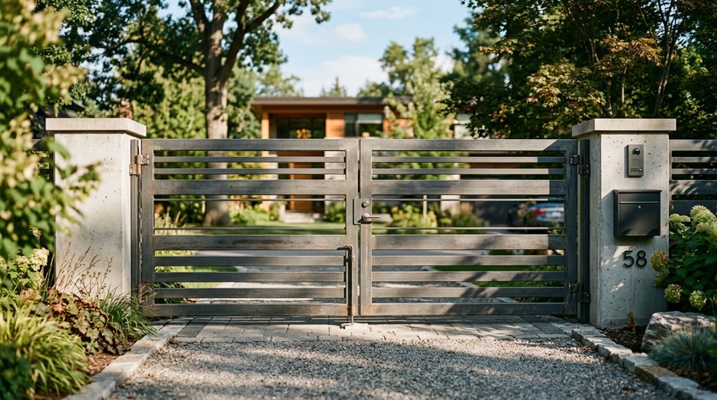 durable steel swing gates
