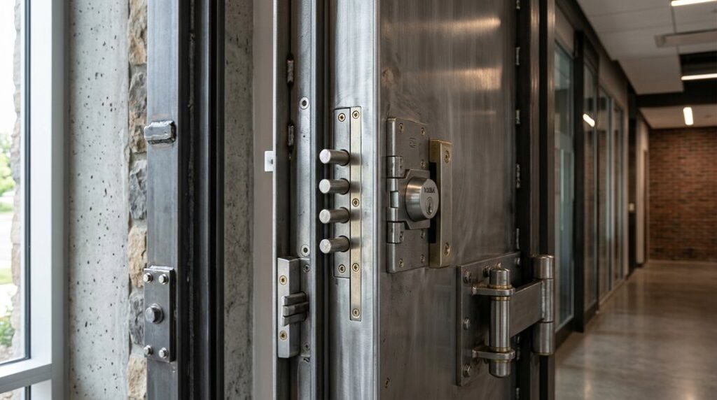 heavy-duty security entrance doors