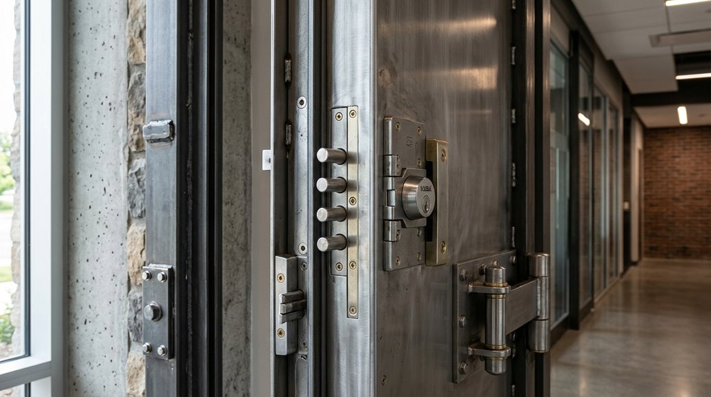heavy-duty security entrance doors